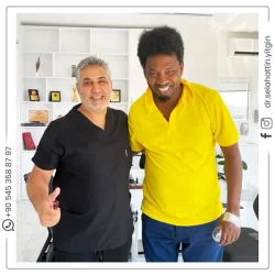 Dr. Selahattin Yitgin and his patient from abroad