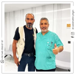 Dr. Selahattin Yitgin and his patient from abroad