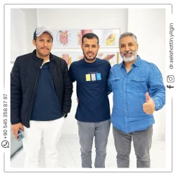 Dr. Selahattin Yitgin and his patient from abroad