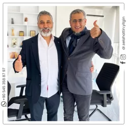 Dr. Selahattin Yitgin and his patient from abroad