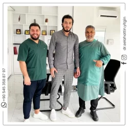 Dr. Selahattin Yitgin and his patient from abroad